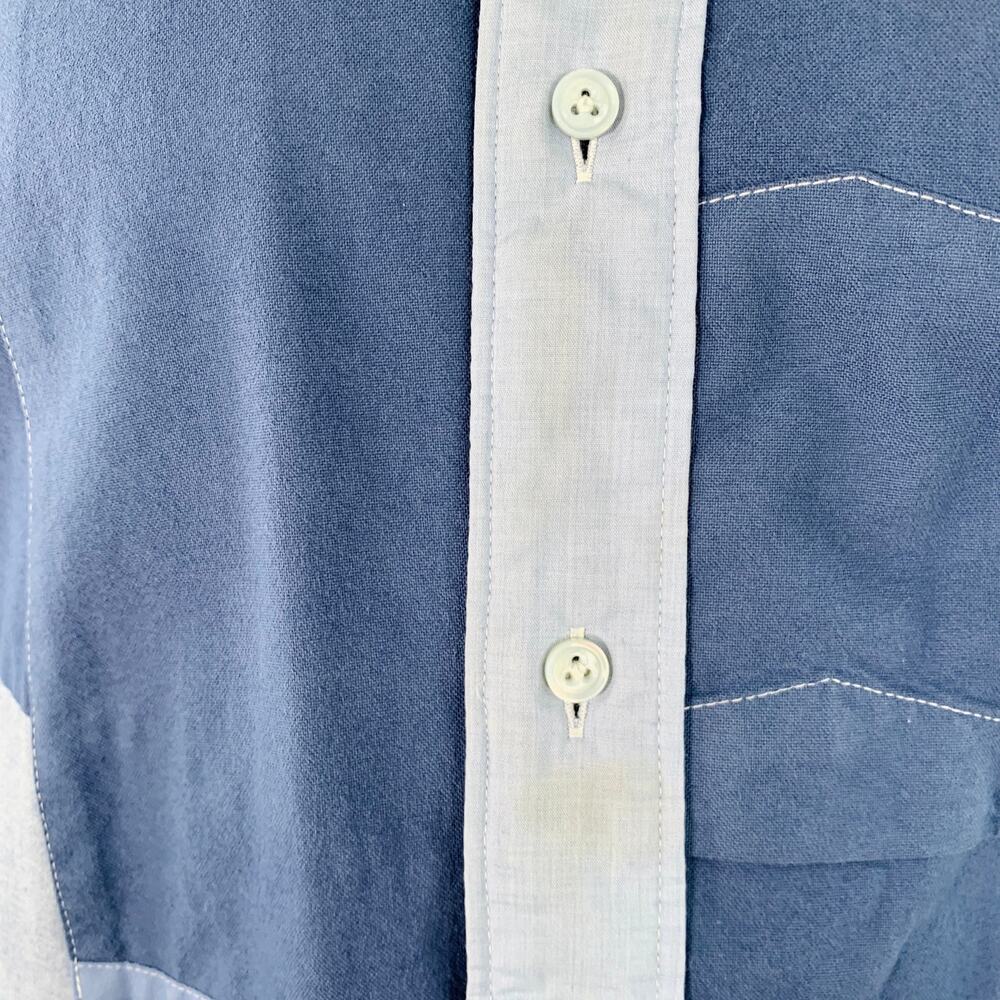 Needles L Blue Light Blue Patchwork Deconstructed… - image 8